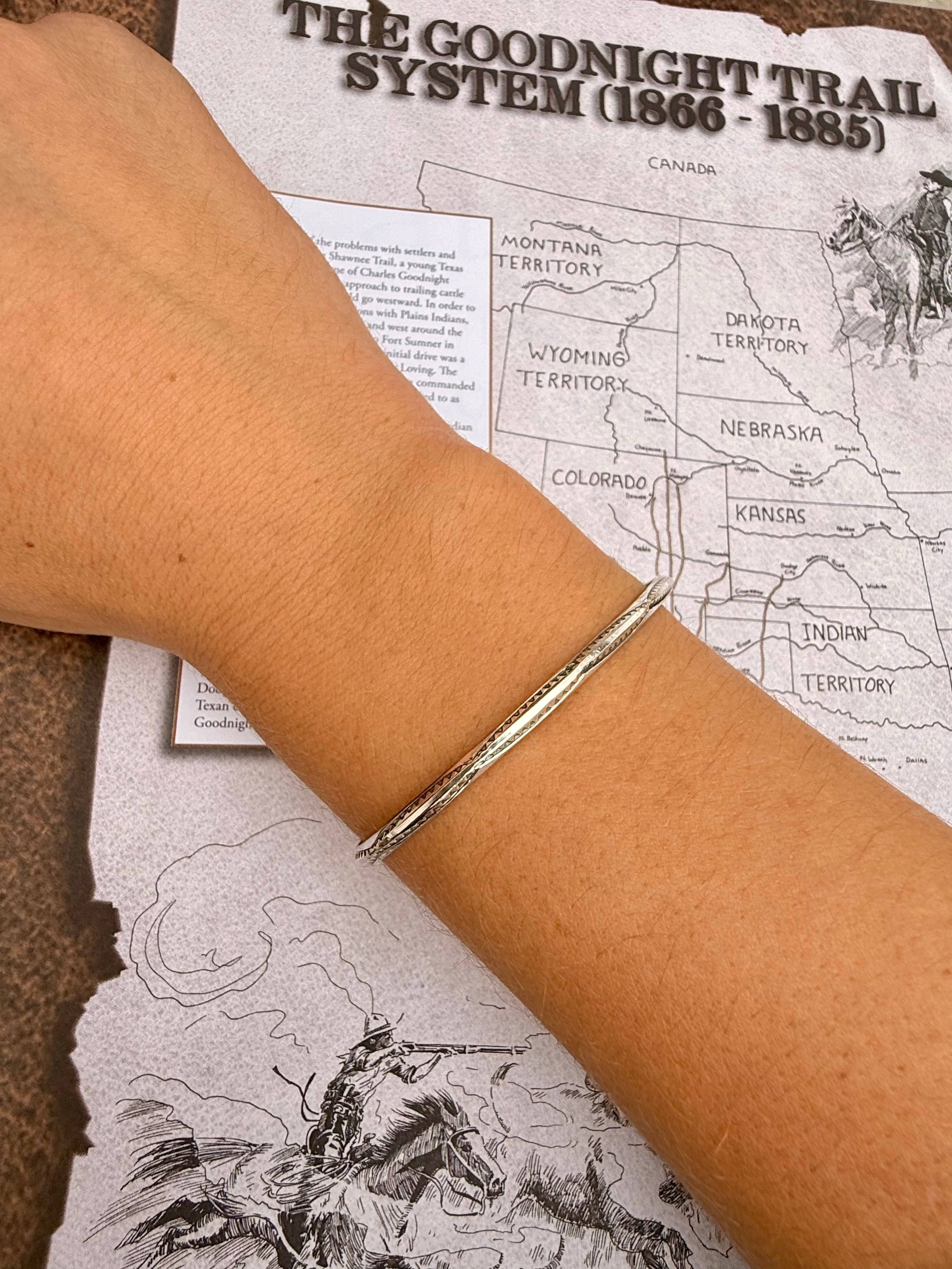 Stamped Tahe Cuff