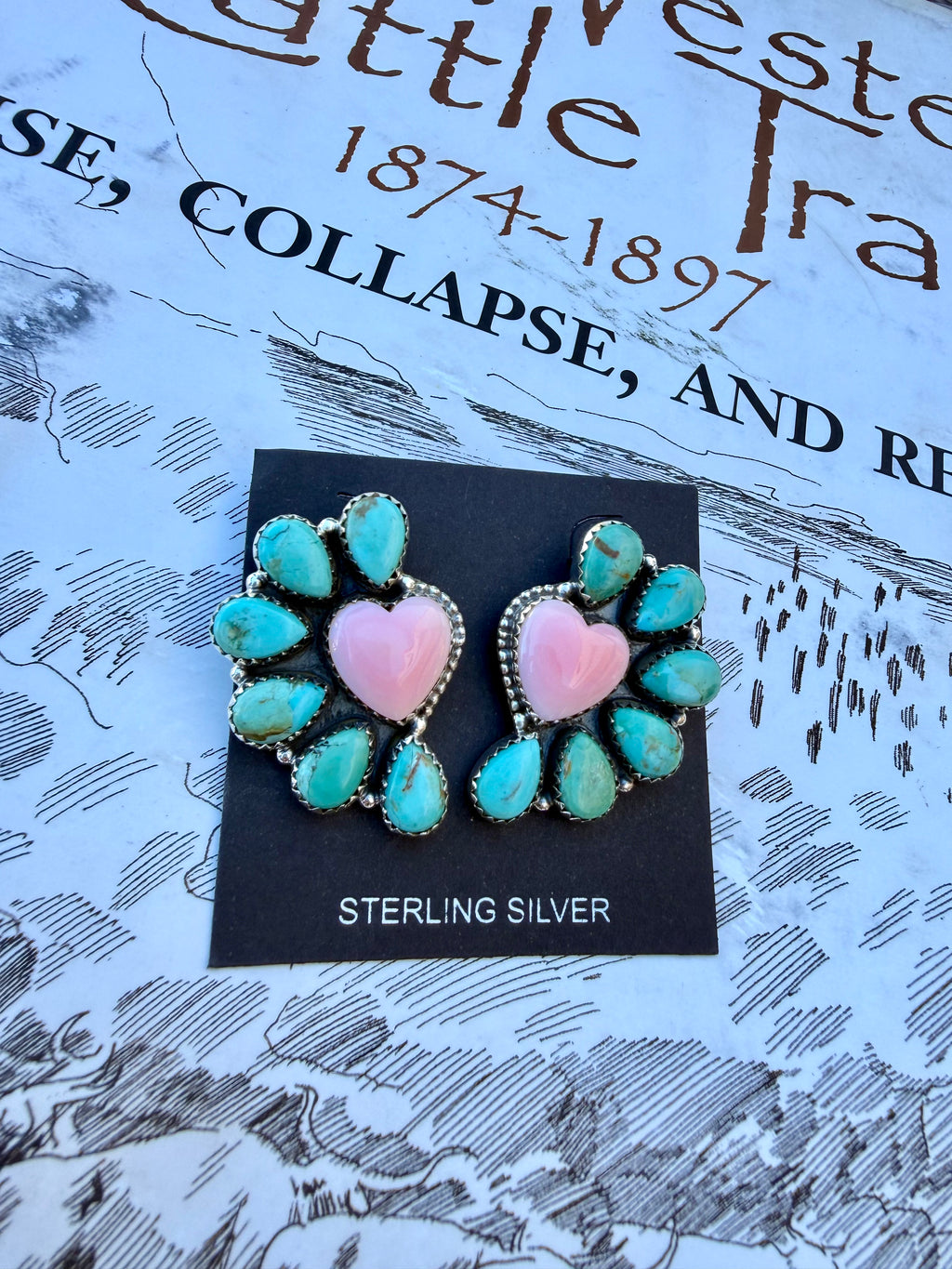 Heart Cluster Earrings