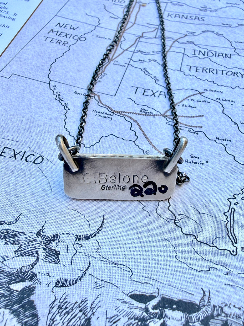 Turquoise Bar Necklace