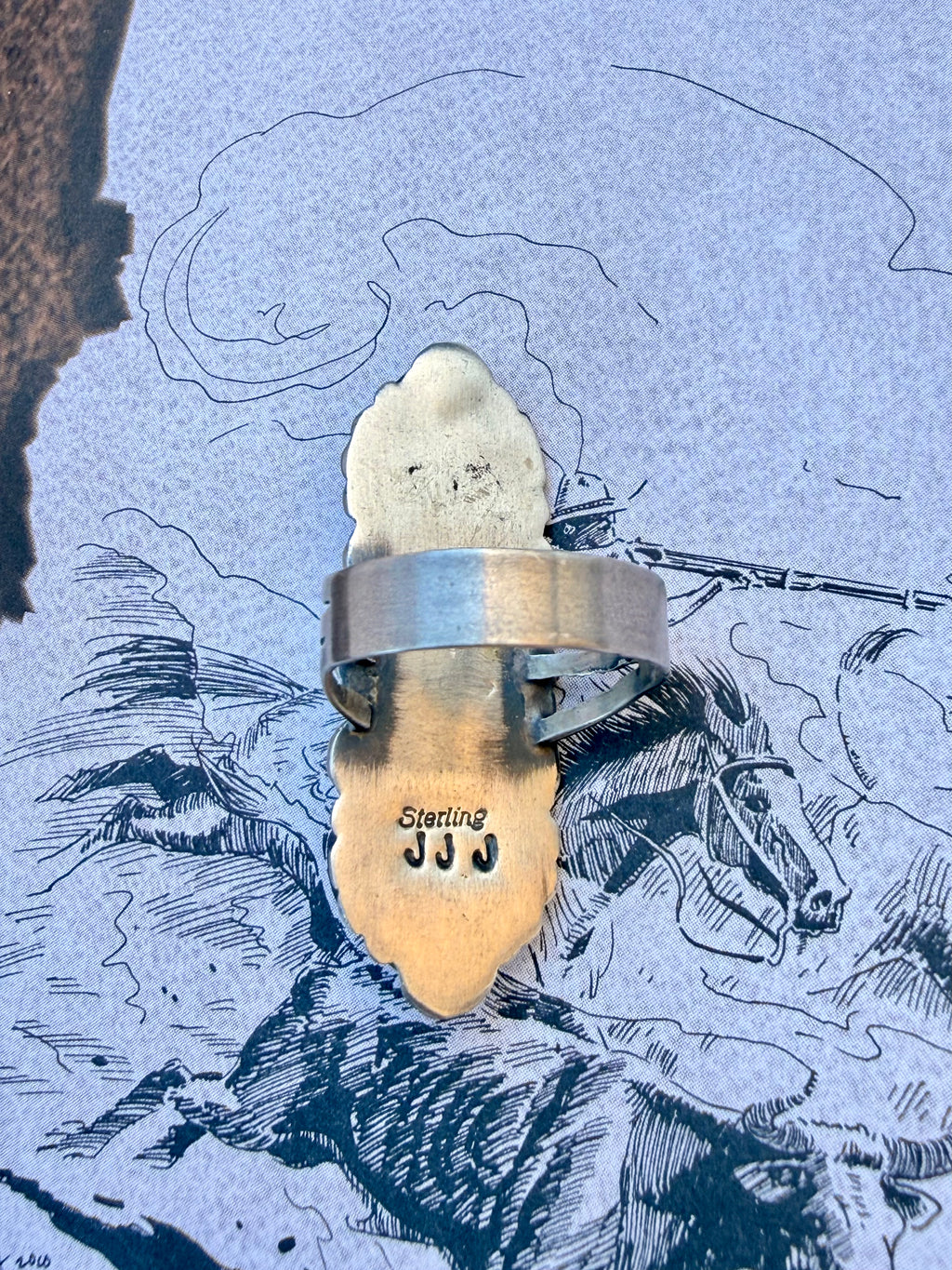 3 Stone Sonoran Gold Ring