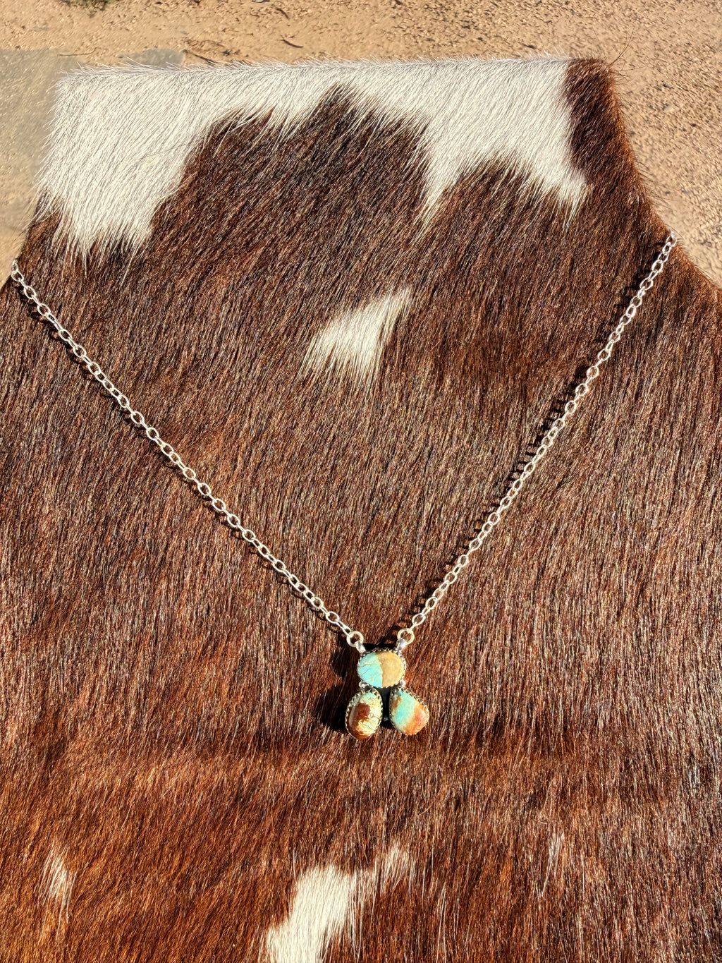 #8 Turquoise 3-Stone Necklace