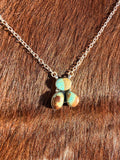 #8 Turquoise 3-Stone Necklace